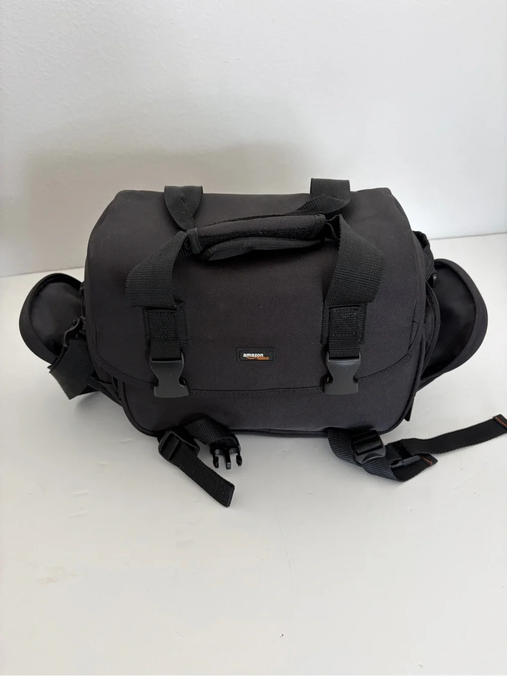 Black Camera/Equipment Shoulder Bag - Compact Protective Carry